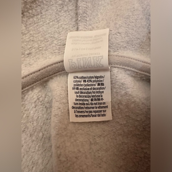 PINK Victoria Secret Grey Zip Hoodie - Picture 3 of 4
